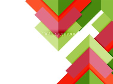 Çok renkli soyut geometrik şekiller, geometri arka plan web afiş için