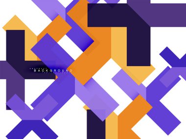 Çok renkli soyut geometrik şekiller, web reklam, iş sunumu, reklamlar paket, geometri arka plan şablonu, duvar kağıdı yazdırma