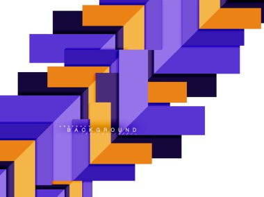 Çok renkli soyut geometrik şekiller, geometri arka plan web afiş için