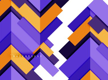 Çok renkli soyut geometrik şekiller, geometri arka plan web afiş için