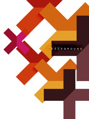 Çok renkli soyut geometrik şekiller, geometri arka plan web afiş için