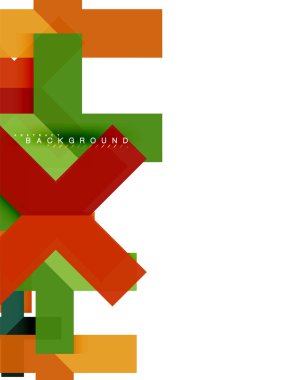 Çok renkli soyut geometrik şekiller, geometri arka plan web afiş için