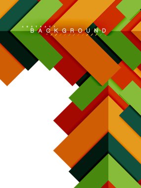 Çok renkli soyut geometrik şekiller, geometri arka plan web afiş için