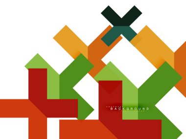 Çok renkli soyut geometrik şekiller, geometri arka plan web afiş için