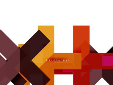 Çok renkli soyut geometrik şekiller, geometri arka plan web afiş için