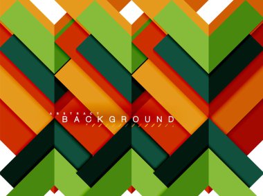 Çok renkli soyut geometrik şekiller, geometri arka plan web afiş için