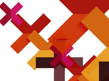 Çok renkli soyut geometrik şekiller, geometri arka plan web afiş için