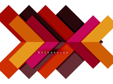 Çok renkli soyut geometrik şekiller, geometri arka plan web afiş için