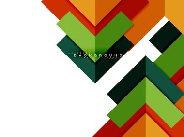Çok renkli soyut geometrik şekiller, geometri arka plan web afiş için