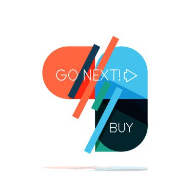 En az daire temiz soyut seçeneği adım Infographic tasarım öğesi, geometrik şekiller - Tur kareler, daireler ve satırları düzeni ile örnek metin