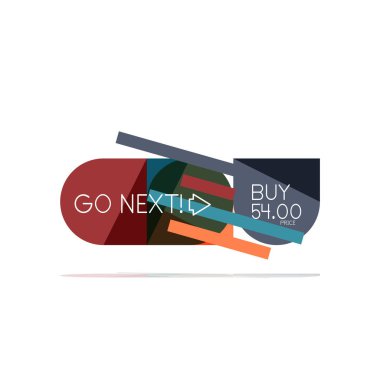 En az daire temiz soyut seçeneği adım Infographic tasarım öğesi, geometrik şekiller - Tur kareler, daireler ve satırları düzeni ile örnek metin