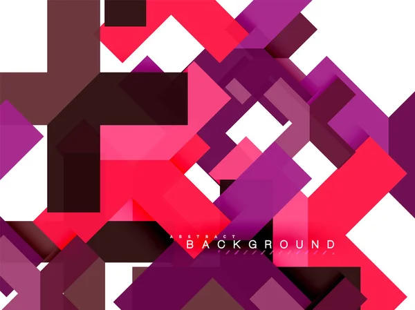 Mehrfarbige abstrakte geometrische Formen, geometrischer Hintergrund für Web-Banner — Stockvektor