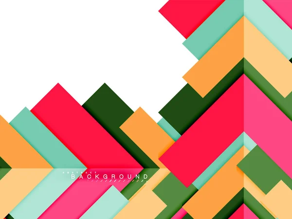 Formas geométricas abstractas multicolores, fondo de geometría para banner web — Vector de stock