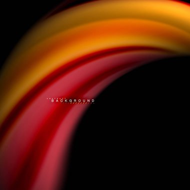 Sıvı karıştırma renkler dalga arka plan tasarlamak vektör. Renkli örgü dalgalar