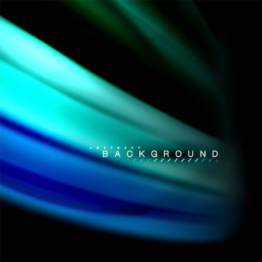 Sıvı karıştırma renkler dalga arka plan tasarlamak vektör. Renkli örgü dalgalar