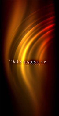 Neon parlayan dalga, sihirli enerji ve ışık arka plan