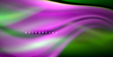 Neon parlayan dalga, sihirli enerji ve ışık arka plan