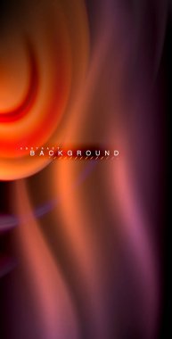 Neon parlayan dalga, sihirli enerji ve ışık arka plan. Vektör çizim