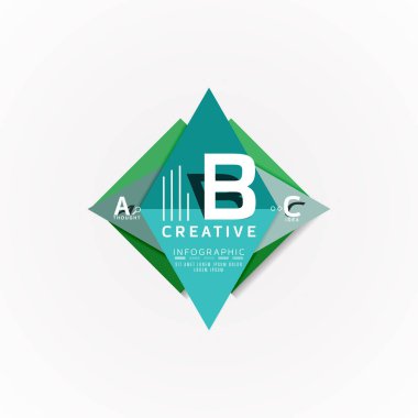 Kağıt seçeneği adımları diyagram Infographic düzeni