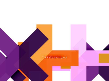 Çok renkli soyut geometrik şekiller, web reklam, iş sunumu, reklamlar paket, geometri arka plan şablonu, duvar kağıdı yazdırma