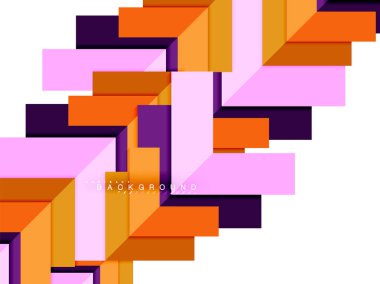 Çok renkli soyut geometrik şekiller, geometri arka plan web afiş için