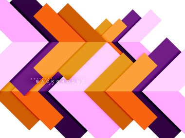 Çok renkli soyut geometrik şekiller, geometri arka plan web afiş için