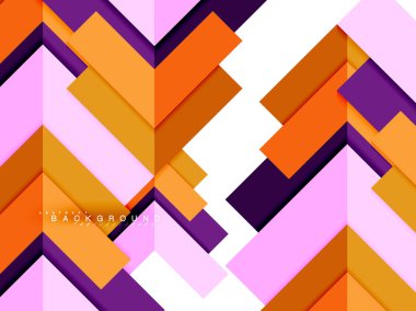Çok renkli soyut geometrik şekiller, geometri arka plan web afiş için