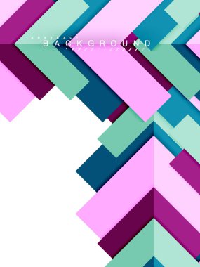 Çok renkli soyut geometrik şekiller, geometri arka plan web afiş için