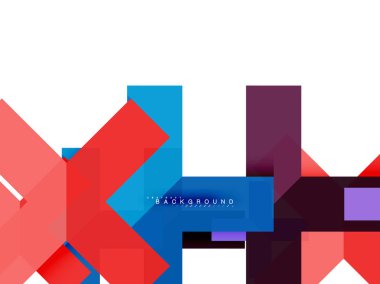 Çok renkli soyut geometrik şekiller, geometri arka plan web afiş için