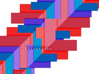 Çok renkli soyut geometrik şekiller, geometri arka plan web afiş için