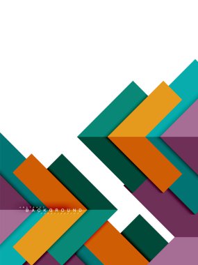 Çok renkli soyut geometrik şekiller, geometri arka plan web afiş için