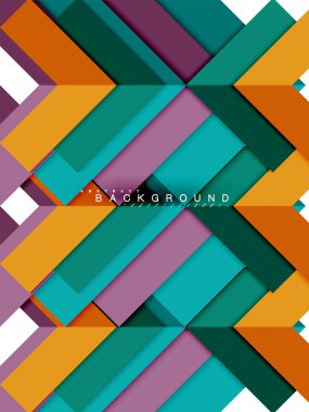 Çok renkli soyut geometrik şekiller, geometri arka plan web afiş için