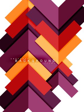 Çok renkli soyut geometrik şekiller, geometri arka plan web afiş için