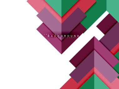 Çok renkli soyut geometrik şekiller, geometri arka plan web afiş için