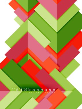 Çok renkli soyut geometrik şekiller, geometri arka plan web afiş için