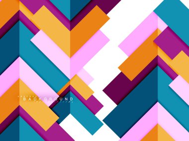 Çok renkli soyut geometrik şekiller, geometri arka plan web afiş için