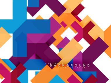 Çok renkli soyut geometrik şekiller, web reklam, iş sunumu, reklamlar paket, geometri arka plan şablonu, duvar kağıdı yazdırma