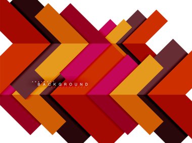 Çok renkli soyut geometrik şekiller, geometri arka plan web afiş için