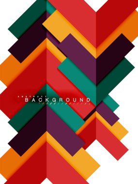 Çok renkli soyut geometrik şekiller, web reklam, iş sunumu, reklamlar paket, geometri arka plan şablonu, duvar kağıdı yazdırma