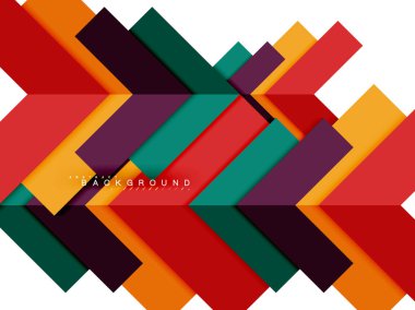 Çok renkli soyut geometrik şekiller, geometri arka plan web afiş için