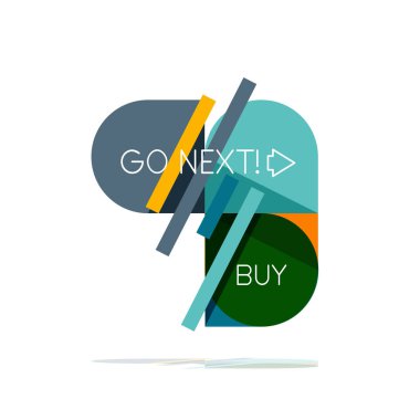 En az daire temiz soyut seçeneği adım Infographic tasarım öğesi, geometrik şekiller - Tur kareler, daireler ve satırları düzeni ile örnek metin