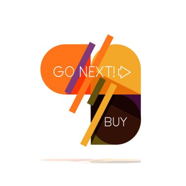 En az daire temiz soyut seçeneği adım Infographic tasarım öğesi, geometrik şekiller - Tur kareler, daireler ve satırları düzeni ile örnek metin