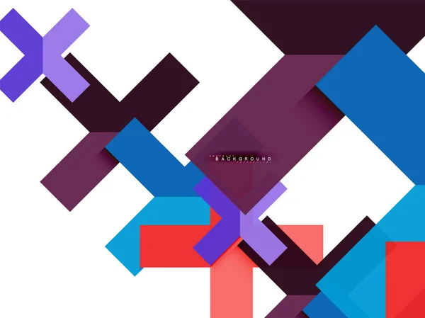 Barevné abstraktní geometrické tvary, geometrie pozadí pro web banner — Stockový vektor