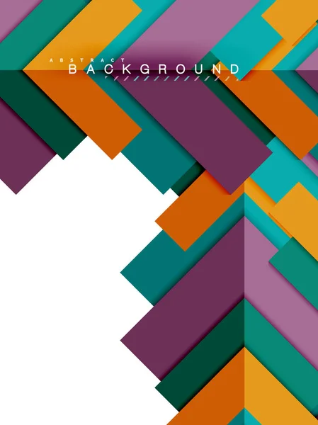 Formas geométricas abstractas multicolores, fondo de geometría para banner web — Vector de stock