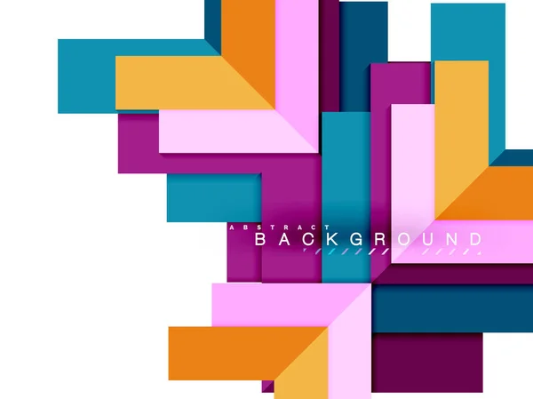 Formas Geométricas Abstractas Multicolores Fondo Geometría Para Banner Web Presentación — Vector de stock