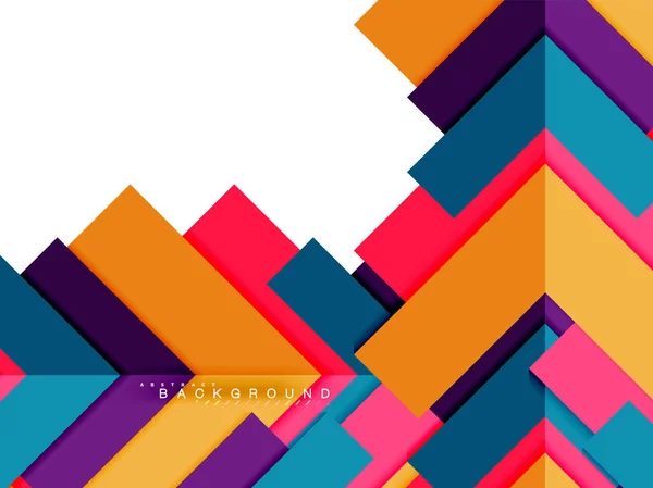 Formas geométricas abstratas multicoloridas, fundo de geometria para banner web — Vetor de Stock