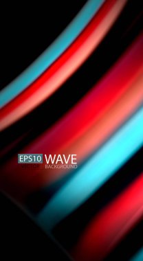 Renk dalga satırları arka plan bulanıklık