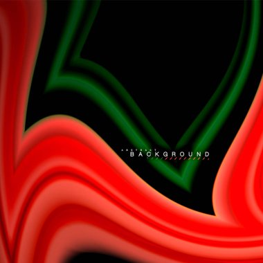 Sıvı çok renkli çizgilerle oluşturulan geometrik şekiller