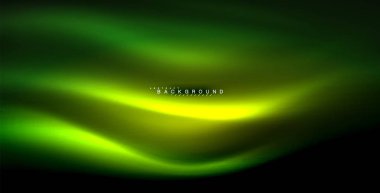 Neon parlayan dalga, sihirli enerji ve ışık arka plan