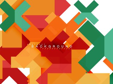 Çok renkli soyut geometrik şekiller, geometri arka plan web afiş için